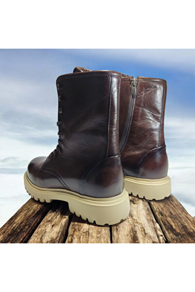 VİVA SHOES 100% Genuine Leather Eva Sole Men's Boots