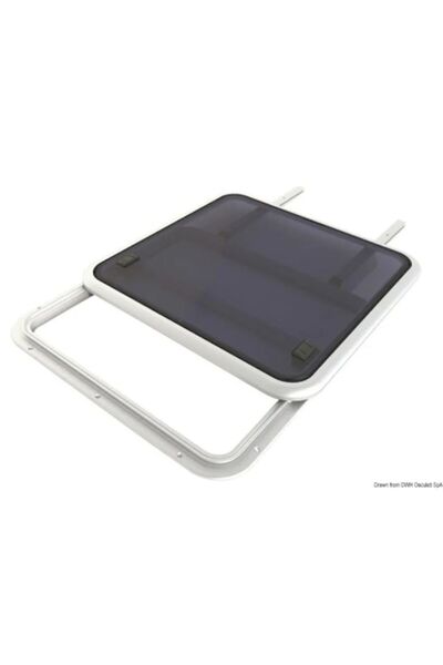 OSCULATI Trapă glisantă Pilot Lewmar, Model 60, 581-577 mm, Montare plată, Ventilație și radiații, Profil redus