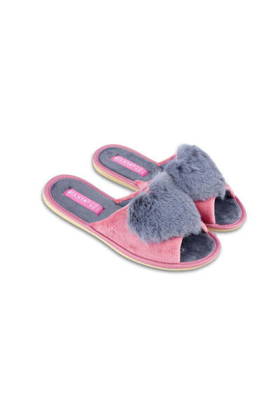 Belsta Pink velour slippers, size 36