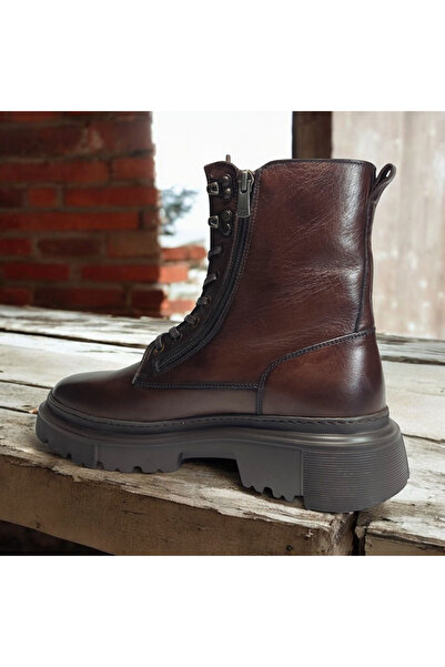 VİVA SHOES 100% Genuine Leather Eva Sole Men's Boots