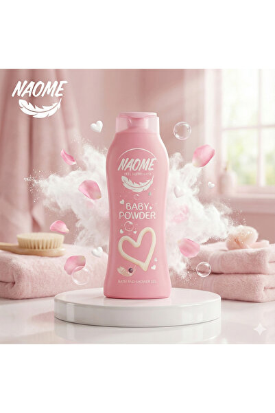 NAOME Shower Gel Baby Powder – , نعومي شاور جل بيبي باودر – 750 مل