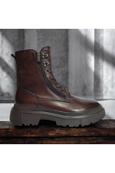 VİVA SHOES 100% Genuine Leather Eva Sole Men's Boots