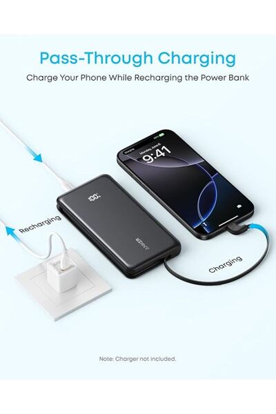 Anker Zolo Power Bank, 10000mAh, 22.5W