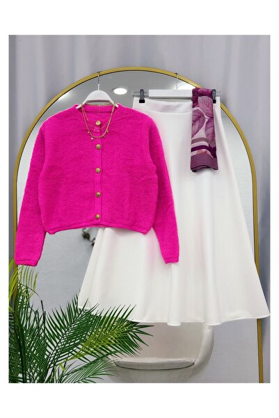 YEDİLALE ΣΕΤ ΤΟΥΡΜΠΛΕ ΠΛΕΚΤΗ ΖΑΚΑΚΙΑ ΚΑΙ ΦΟΥΣΤΑ [ζακάκι μέγεθος std, φούστα με μέγεθος]