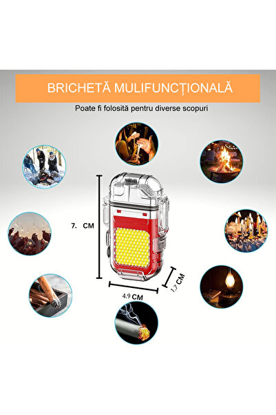 LEDIGANT Keychain LED Flashlight with Lighter – Rechargeable USB-C, Waterproof, COB LED, 3 Lighting Modes