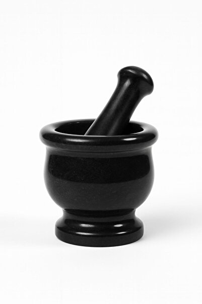 Modestmar Doğal siyah mermer Havan