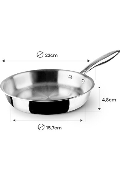 iBiLi TRIPLY NATURAL FRYING PAN 22 CM
