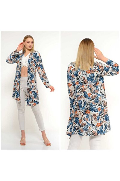 CİXAPLE Patterned Viscose Fabric Jacket