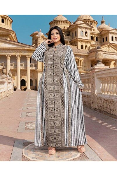 AFandina Saudi jalabiya with luxurious embroidery