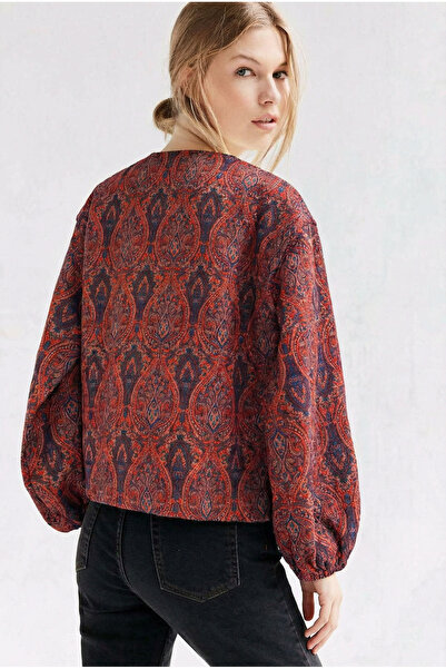 FEMELLE Women's Zippered Double Pocket Lined Jacket with Elasticated Cuffs