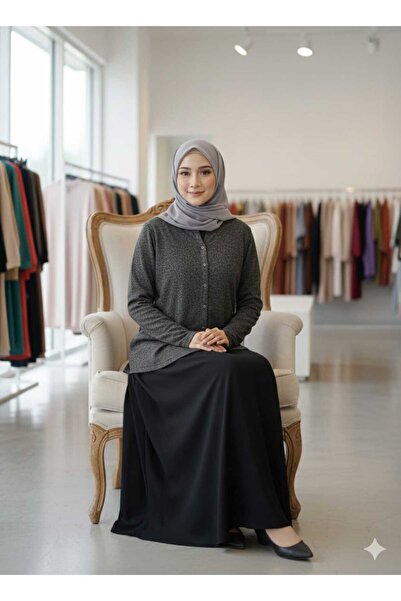 QUAWEAR V-Neck Soft Fabric Cardigan