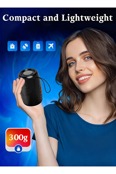 Generic Portable Bluetooth Speaker: 3D Sound, IPX7 Waterproof, 10H Playtime - Enjoy Music Feast