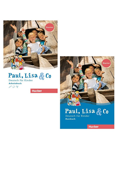 Hueber Yayınları Paul, Lisa & Co Starter Kursbuch / Arbeitsbuch Deutsch für K...