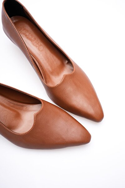 MARCHEO Juliet Women's Tan Short Heeled Shoes
