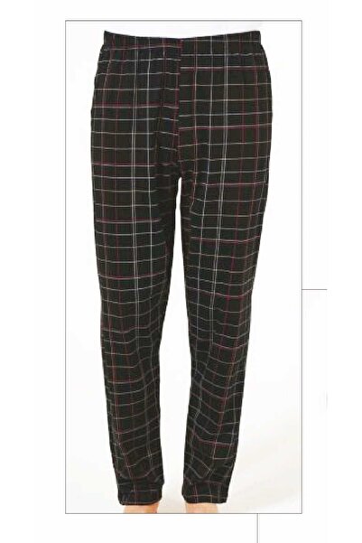 Estiva Plaid Pattern Cotton Stretchy Pocket Single Bottom Pajamas