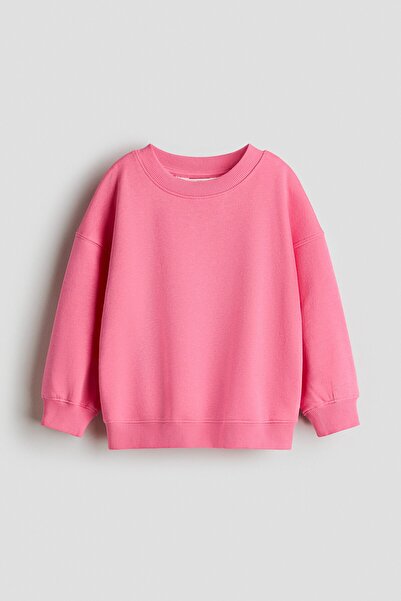 H&M İçi Tüylü Oversize Sweatshirt