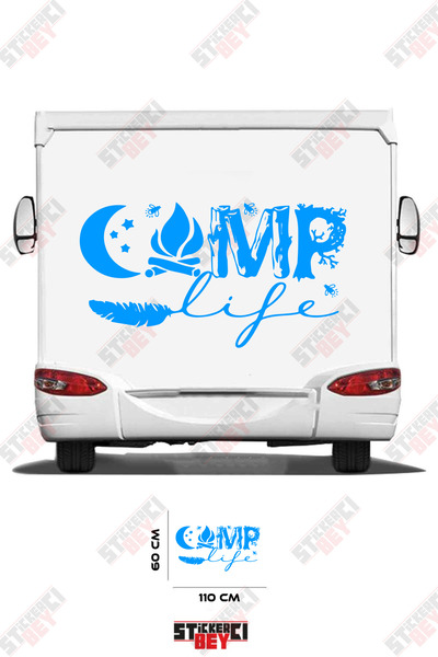 STİCKERCI BEY ملصق كامب لايف لعربات التخييم