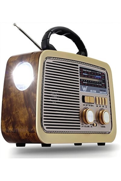 Generic Old Radio Speaker Bluetooth & HIFI-Speaker with Solar Panels, Sd Card, Usb And Aux Port Radio