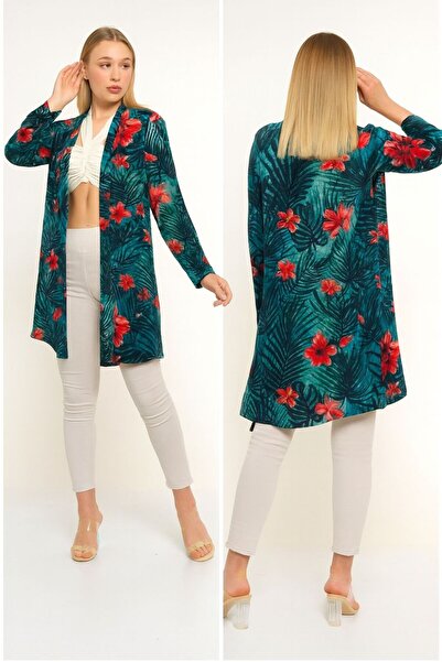 CİXAPLE Patterned Viscose Fabric Jacket
