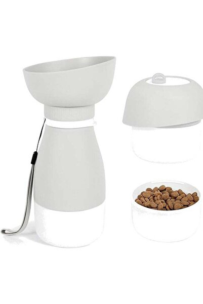 Sellix Portable Dog Bottle Water Bottle with 600ml Water & 270ml Food Compartment