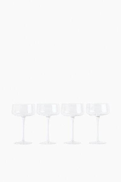 H&M 4'lü Geniş Ağızlı Uzun Kadeh