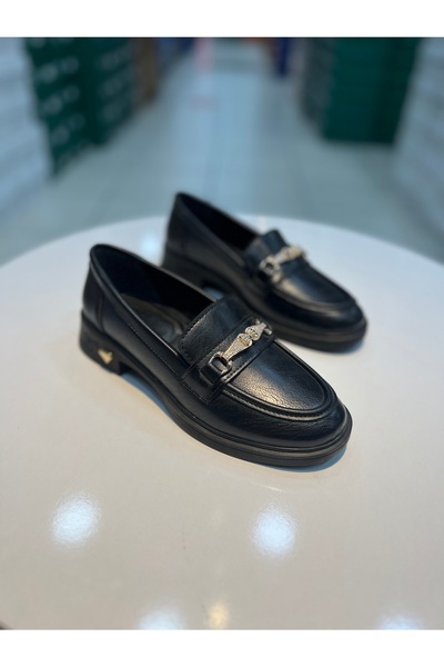 Alphus Hco Stone Buckle Women's Loafer Shoes