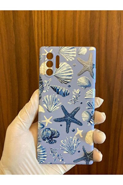 Newon غطاء هاتف سامسونج جالاكسي نوت 10 بلس مطبوع من الداخل من السيليكون المخملي