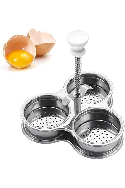 AZONEE Stainless Steel Egg Poacher, 3 Non-Stick Grids, BPA-Free
