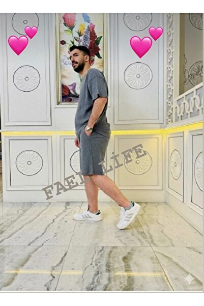 FAEL LİFE Tricou unisex supradimensionat, cu croială largă, pantaloni scurți,...