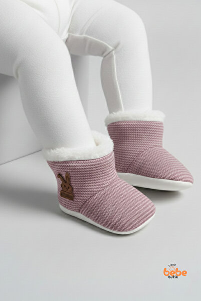 Trend Bebe Butik أحذية منزلية للأطفال – نعل غير قابل للانزلاق، فرو قطيفة، أحذ...