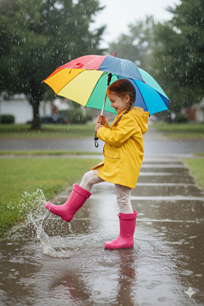 Deniz Terlik Αδιάβροχες μπότες βροχής για κορίτσια με ζεστό φλις εσωτερικά