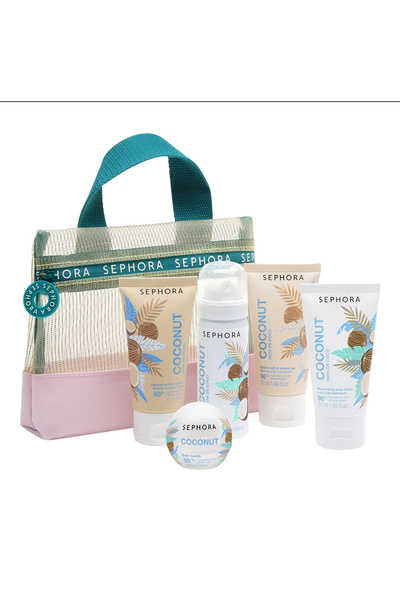 SEPHORA COLLECTION Hindistan Cevizi Kokulu Mini Vücut Bakım Seti-Çanta Hediyeli