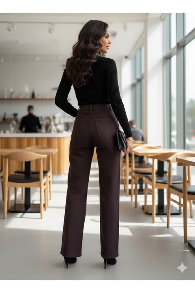 MUG collection Women's Denim Palazzo Pants