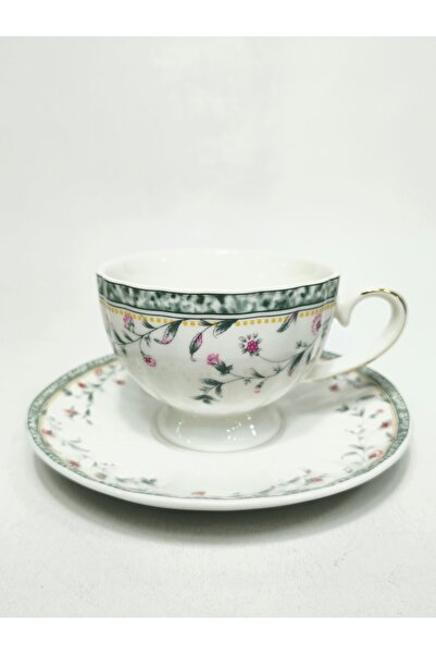 Casalina Set of 2, cup and saucer, ceramic, Christmas floral, 200 ml