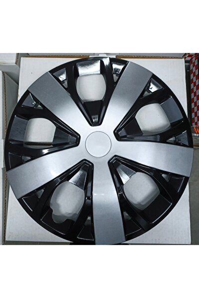 Universal 16"inç Fiat Ducato Uyumlu Çift Renk Jant Kapağı 4'lü Takım Amblem Hediyeli