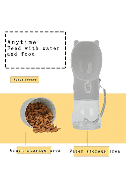 Sellix Dog Water & Food Bottle Portable Leak-Proof with Food Container for Travel