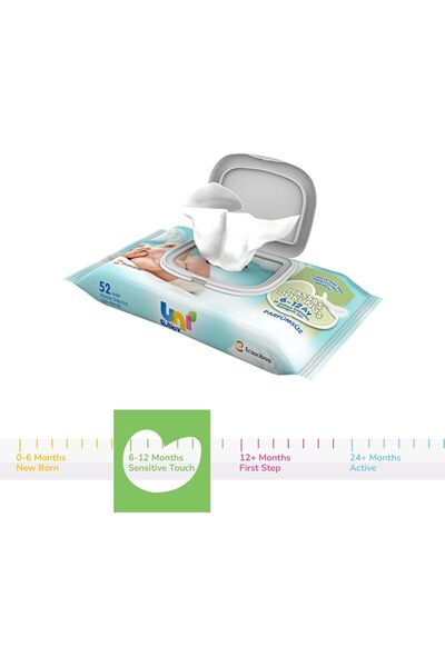Uni Baby Sensitive Touch Baby Wet Wipes - Fragrance Free 52 pcs