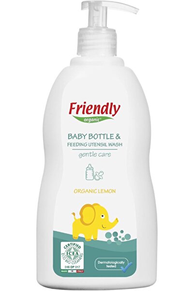 Friendly Organic غسول زجاجات الرضاعة وأدوات التغذية - ليمون عضوي - تركيبة عناية لطيفة - تم اختباره من قبل أطباء الجلدية -