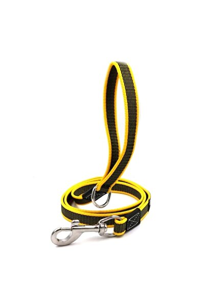 SK9 Super-K9 MasterGrip leash, 20mm anti-slip, stainless steel carabiner 75kg, 1.5m, Yellow
