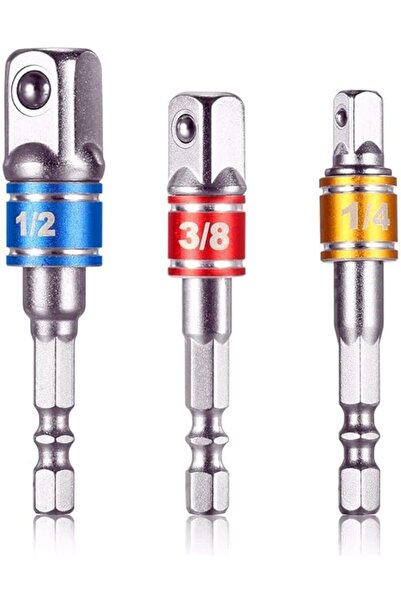 KASTWAVE Impact Grade 3-Piece Socket Adapter Set (1/4", 3/8", 1/2")