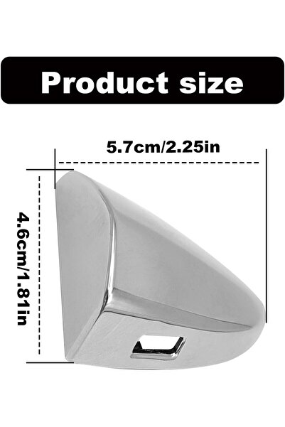 CmeRto غطاء مقبض الباب مطلي بالكروم متوافق مع لكزس ES350/LS460/LS600hl (69218-33010)