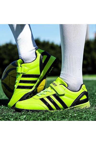 AyShop Children's Turf Field Carpet Field Lace-Up Velcro Football Shoes