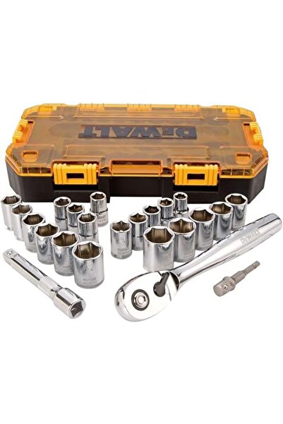 Dewalt مجموعة مقابس محرك DWMT73813 (23 قطعة)، 1/2 بوصة
