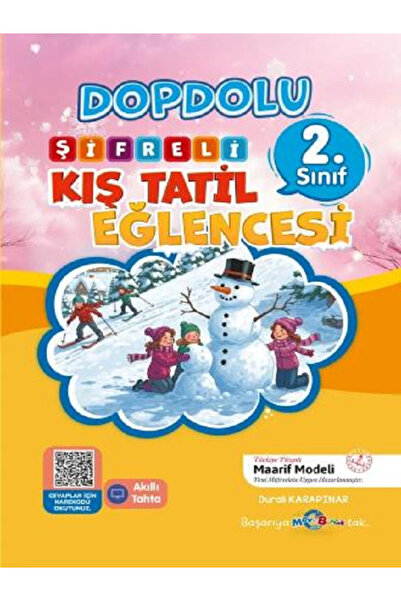 Mavi Boncuk 2.Sınıf Dopdolu Şifreli Kış Tatil Kitabı /Eğlenceli- Maarif Model...