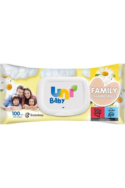 Uni Baby Family Wipes - Chamomile 100 pcs