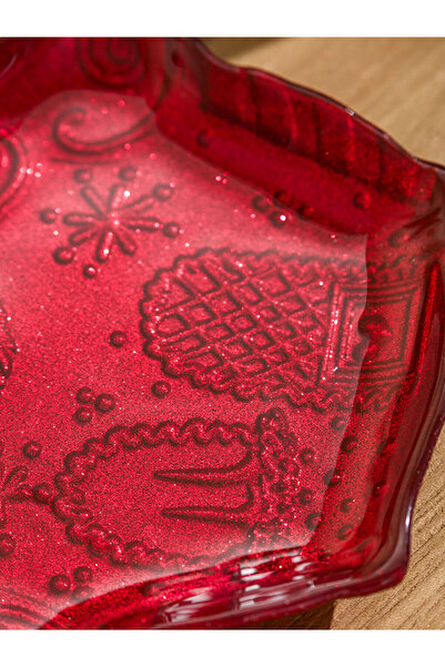 LC Waikiki Mixed Christmas Themed Glass Plate