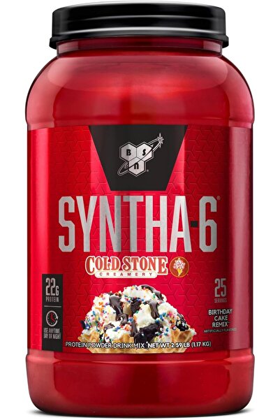 BSN Syntha-6 Whey Protein Powder, Birthday Cake Remix, 25 Servings