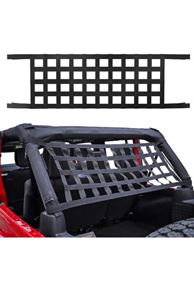 Savadicar Mesh Cargo Net Roof Top Netting Hammock for 1987-2022 Jeep Wrangler...