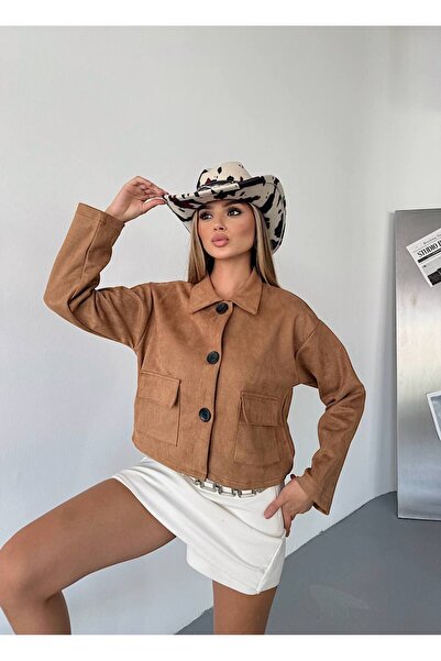 KECHİ WOMAN Süet Düğmeli Ceket