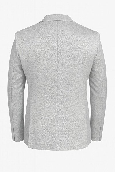 Plus Scorpion Ανδρικό μπλέιζερ με σχέδιο Karyağdı εφαρμοστό – Μπλε & Γκρι – Κομψό casual και συνδυαστικό στυλ γραφείου